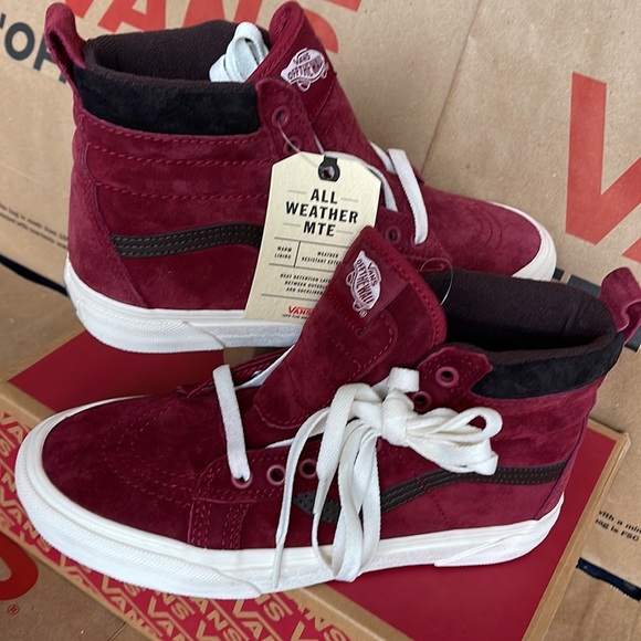 Vans Sk8-Hi MTE Blng Red/Chocolatetrt sneakers WMNS - Picture 10 of 16